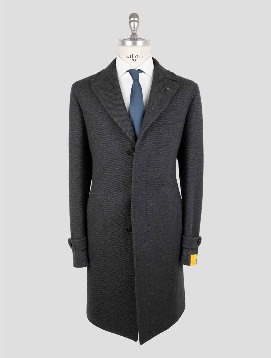Tagliatore Gray Virgin Wool Pa Overcoat 1